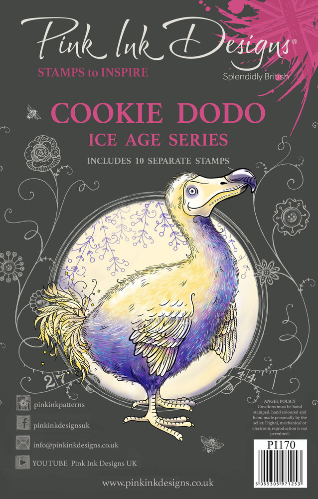 Pink Ink Designs Cookie Dodo A5 Clear Stamp (PI170) (OUTLET) Pink Ink Designs Cookie Dodo A5 Clear Stamp (PI170) (OUTLET)