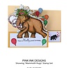 Pink Ink Designs Mammoth Hugs A5 Clear Stamp (PI171) (OUTLET)