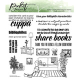 Picket Fence Studios More Books are Friends 6x6 Inch Clear Stamps (BB-177) (OUTLET)