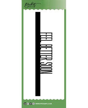 Picket Fence Studios Slim Line Feel Better Soon Word 4x10 Inch Topper Dies (SDCS-137) (OUTLET)