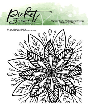 Picket Fence Studios A Wreath for all Seasons 6x6 Inch Clear Stamp (F-159) (OUTLET) Picket Fence Studios A Wreath for all Seasons 6x6 Inch Clear Stamp (F-159) (OUTLET)