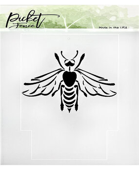 Picket Fence Studios Bee Happy 6x6 Inch Stencil (SC-280) (OUTLET) Picket Fence Studios Bee Happy 6x6 Inch Stencil (SC-280) (OUTLET)