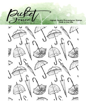 Picket Fence Studios Dancing in the Rain 4x4 Inch Clear Stamps (BB-181) (OUTLET)