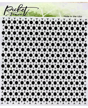Picket Fence Studios Hexagon Randomness 6x6 Inch Stencil (SC-299) (OUTLET) Picket Fence Studios Hexagon Randomness 6x6 Inch Stencil (SC-299) (OUTLET)
