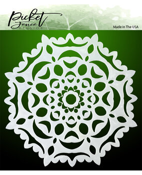 Picket Fence Studios Hand Cut Snowflake 6x6 Inch Stencil (SC-251) (OUTLET) Picket Fence Studios Hand Cut Snowflake 6x6 Inch Stencil (SC-251) (OUTLET)