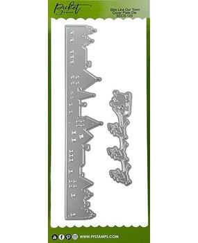 Picket Fence Studios Slim Line Our Town 4x10 Inch Cover Plate Dies (SDCS-123) (OUTLET) Picket Fence Studios Slim Line Our Town 4x10 Inch Cover Plate Dies (SDCS-123) (OUTLET)
