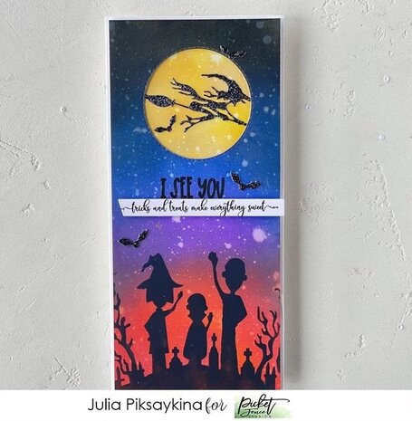 Picket Fence Studios Be Spooky Together 6x6 Inch Stencil (SC-261) (OUTLET)