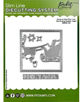 Picket Fence Studios Santa is Here Slim Line 4x4 Inch Die Cutting System Insert (SDCS-124) (OUTLET) Picket Fence Studios Santa is Here Slim Line 4x4 Inch Die Cutting System Insert (SDCS-124) (OUTLET)