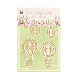 P13 Believe in Fairies Light Chipboard Embellishments 02 (6pcs) (P13-BIF-45) (OUTLET)