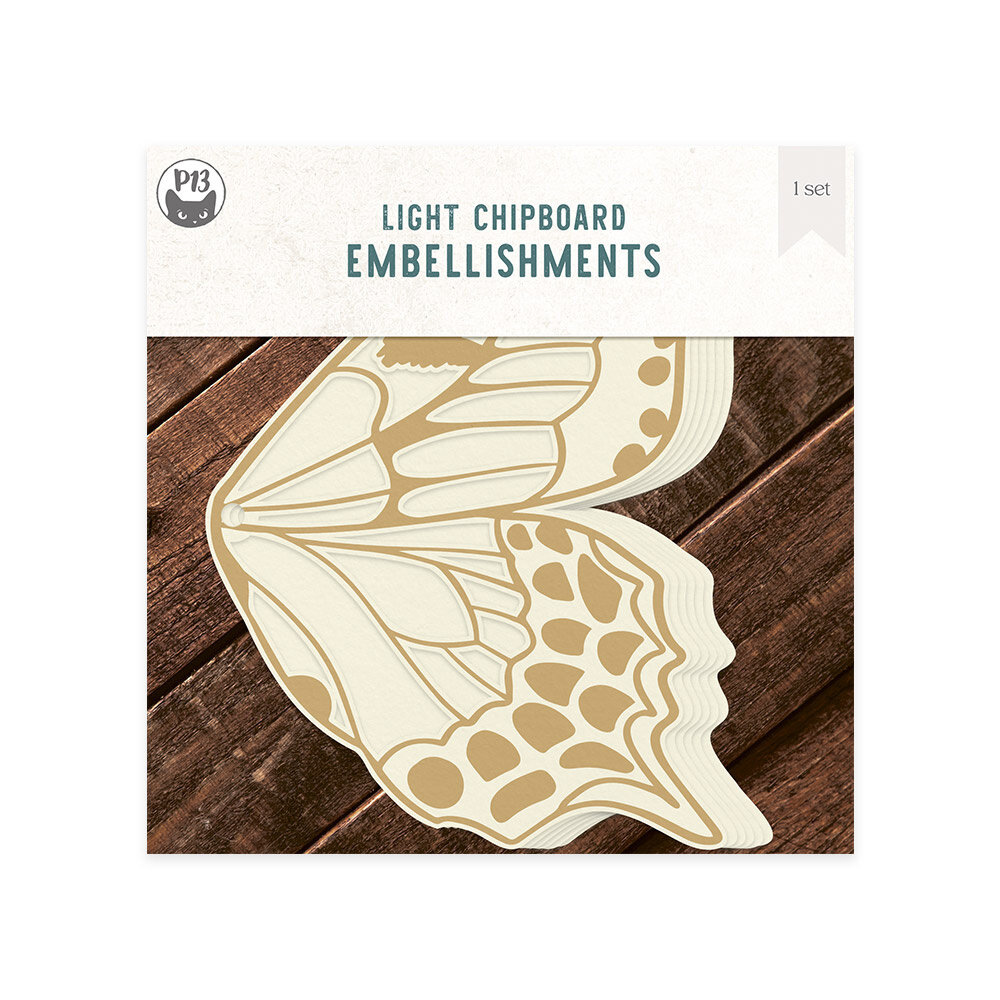 P13 Naturalist Light Chipboard Embellishments 6x6 Inch Album Base (P13-NAT-57) (OUTLET)