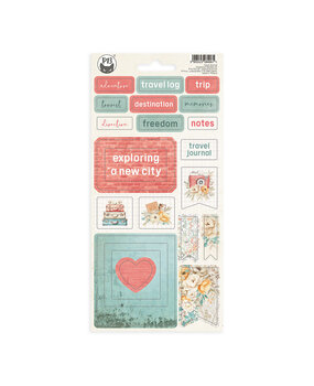 P13 Travel Journal Chipboard Stickers 01 (P13-TRJ-34) (OUTLET) P13 Travel Journal Chipboard Stickers 01 (P13-TRJ-34) (OUTLET)