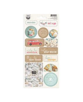 P13 Travel Journal Chipboard Stickers 02 (P13-TRJ-35) (OUTLET) P13 Travel Journal Chipboard Stickers 02 (P13-TRJ-35) (OUTLET)