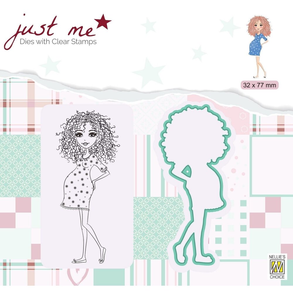 Nellie Snellen Just Me Stamp & Die Pregnant (JMSD007) (OUTLET)