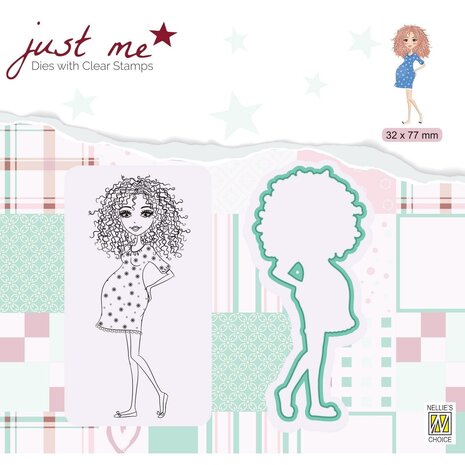 Nellie Snellen Just Me Stamp & Die Pregnant (JMSD007) (OUTLET)