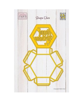 Nellie Snellen Golden Gifts Shape Die Hexagon Shadowbox (SD339) (OUTLET)
