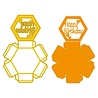 Nellie Snellen Golden Gifts Shape Die Hexagon Shadowbox (SD339) (OUTLET)