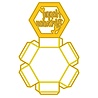 Nellie Snellen Golden Gifts Shape Die Hexagon Shadowbox (SD339) (OUTLET)
