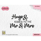 Nellie Snellen Sentiments Clear Stamps Hugs & Kisses (SENC025) (OUTLET)