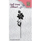 Nellie Snellen Silhouette Clear Stamps Flower 11 (SIL017) (OUTLET)