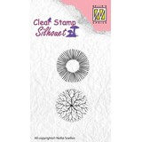 Nellie Snellen Silhouette Clear Stamps Flower 17 (SIL035) (OUTLET)
