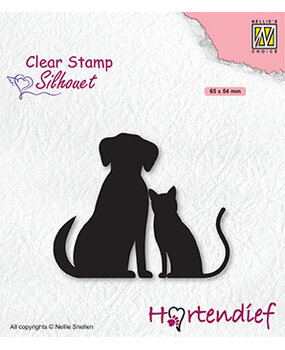 Nellie Snellen Silhouette Clear Stamps My Friends (SIL093) (OUTLET)