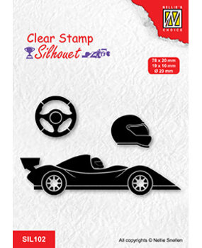 Nellie Snellen Silhouette Clear Stamps Formula One Serie 1 (SIL102) (OUTLET) Nellie Snellen Silhouette Clear Stamps Formula One Serie 1 (SIL102) (OUTLET)