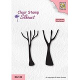 Nellie Snellen Silhouette Clear Stamps Tree Trunks (SIL120) (OUTLET)