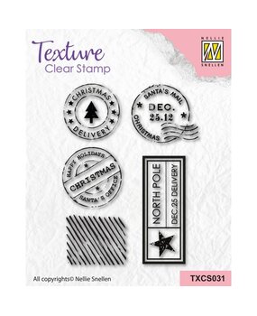 Nellie Snellen Texture Clear Stamps Snail Mail (TXCS031) (OUTLET) Nellie Snellen Texture Clear Stamps Snail Mail (TXCS031) (OUTLET)