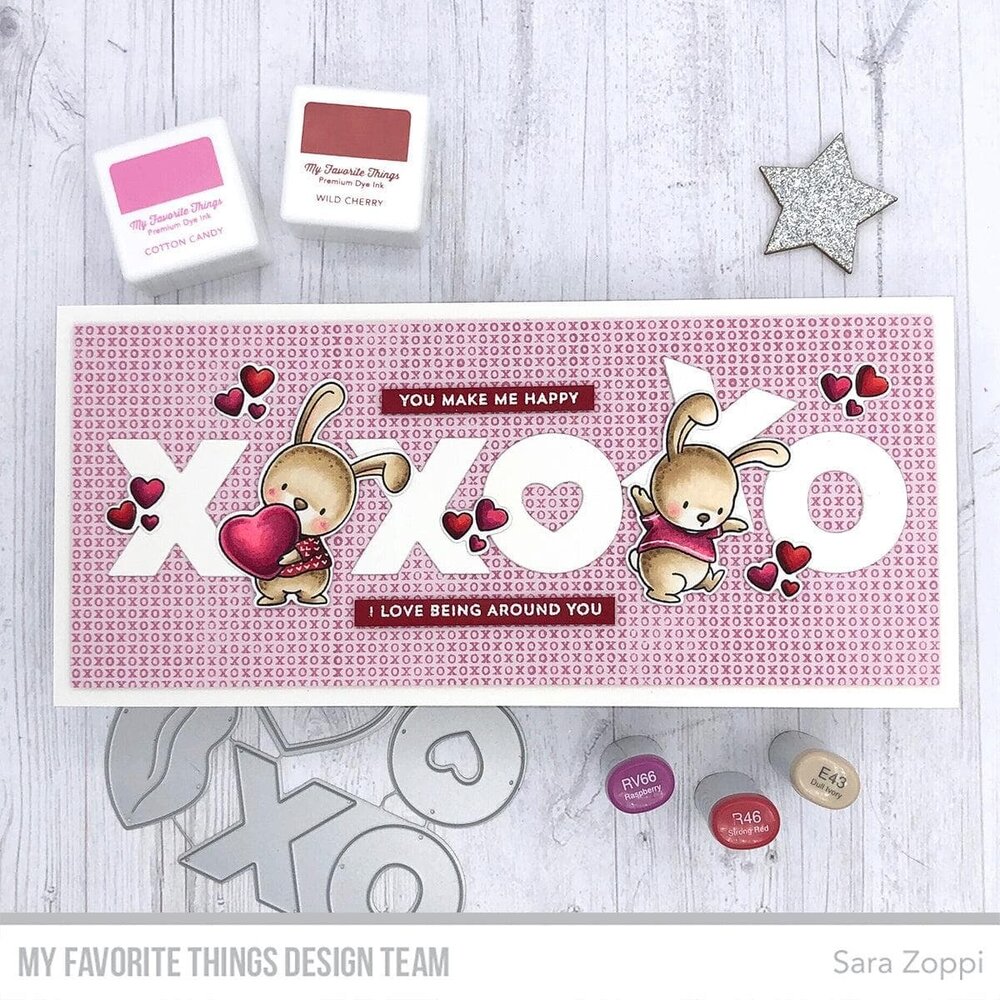 My Favorite Things X's and O's Background Rubber Stamp (BG-160) (OUTLET) My Favorite Things X's and O's Background Rubber Stamp (BG-160) (OUTLET)