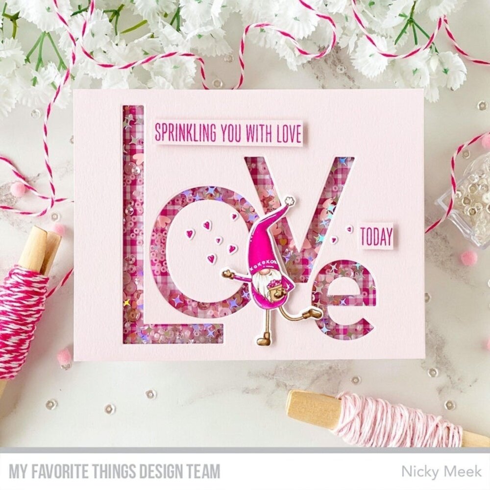 My Favorite Things Love You Gnome Matter What Clear Stamps (CS-642) (OUTLET)