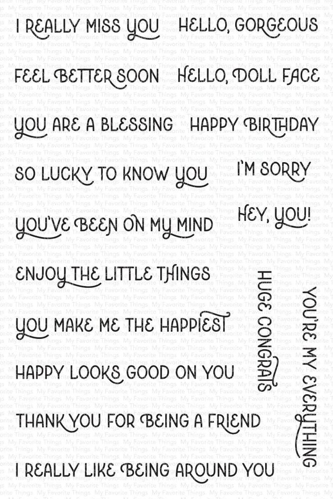 My Favorite Things Stylish Sentiments Clear Stamps (CS-671) (OUTLET) My Favorite Things Stylish Sentiments Clear Stamps (CS-671) (OUTLET)