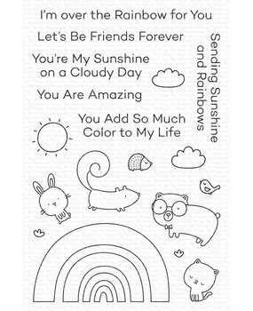 My Favorite Things Rainbow Critters Clear Stamps (CS-672) (OUTLET) My Favorite Things Rainbow Critters Clear Stamps (CS-672) (OUTLET)