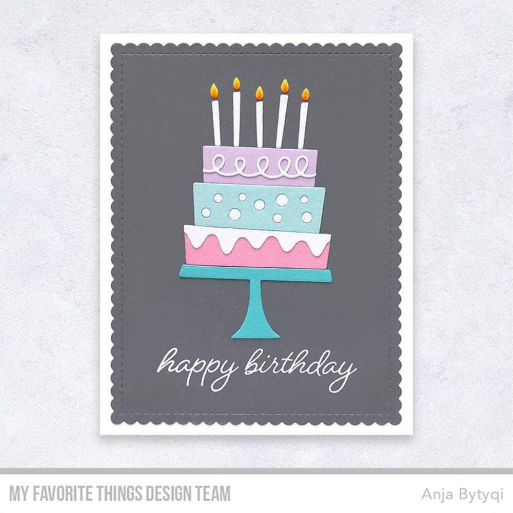 My Favorite Things Celebrate Big Clear Stamps (CS-707) (OUTLET)