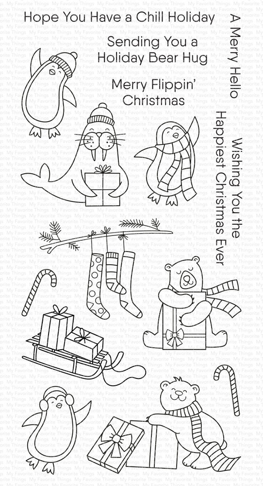 My Favorite Things Chill Holiday Clear Stamps (CS-726) (OUTLET)