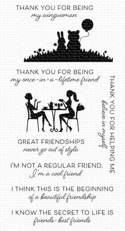 My Favorite Things At the Movies Friendship Clear Stamps (CS-776) (OUTLET)