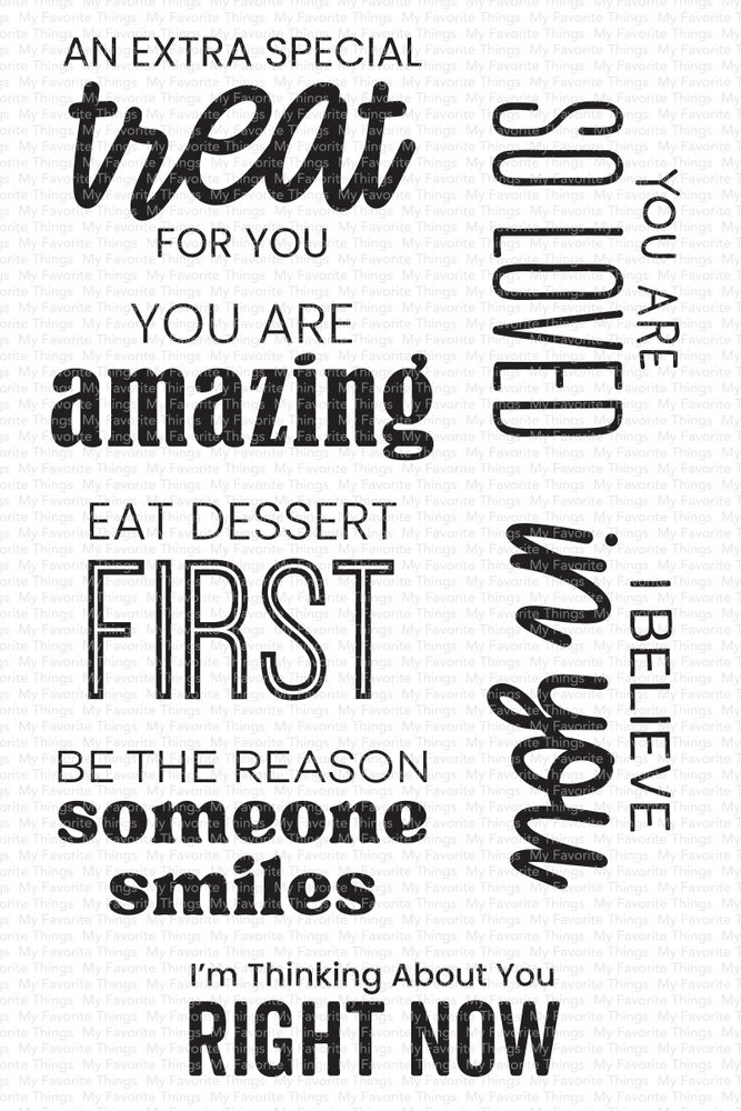 My Favorite Things Lunch Box Notes Clear Stamps (CS-821) (OUTLET)