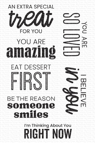 My Favorite Things Lunch Box Notes Clear Stamps (CS-821) (OUTLET)