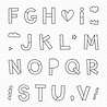 My Favorite Things Hip Hip Yay Alphabet Clear Stamps (MSTN-003) (OUTLET)