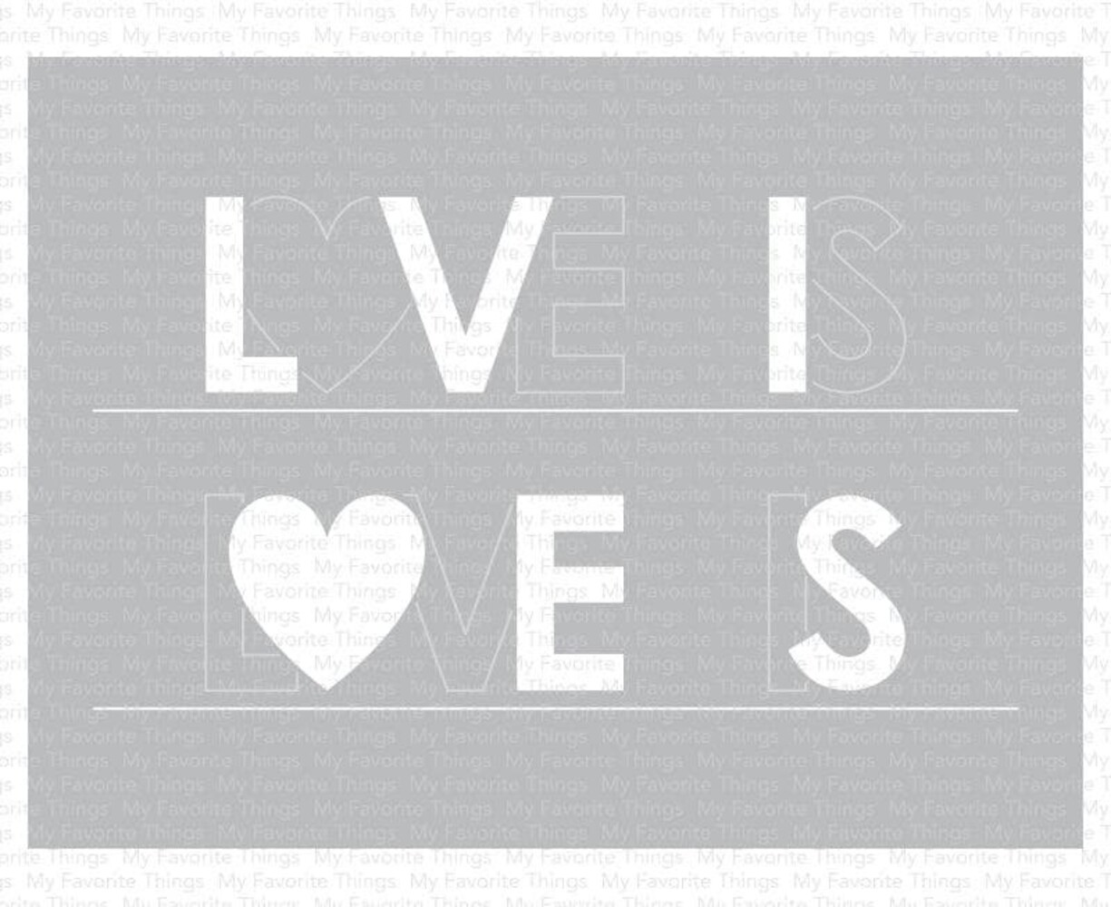 My Favorite Things Love Is Love Stencil (ST-172) (OUTLET) My Favorite Things Love Is Love Stencil (ST-172) (OUTLET)