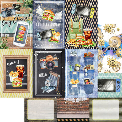 Memory Place Play! 12x12 Inch Journaling Cards Paper Pack (MP-60559) (OUTLET) Memory Place Play! 12x12 Inch Journaling Cards Paper Pack (MP-60559) (OUTLET)