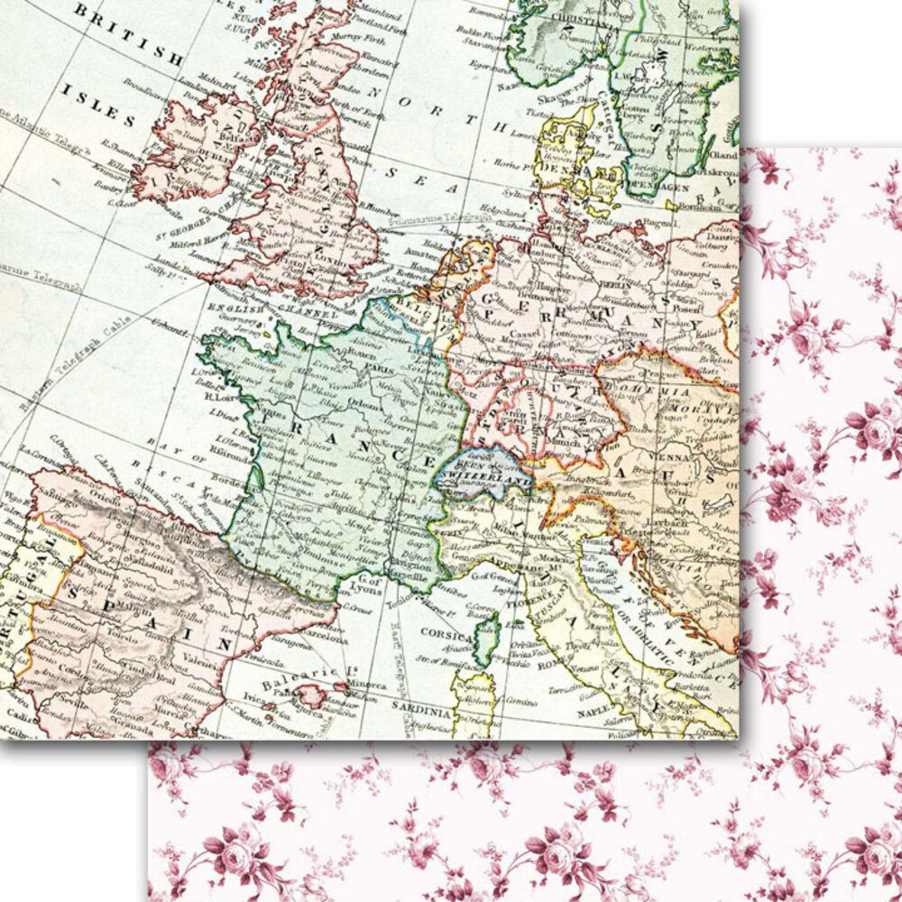 Memory Place Around the World 12x12 Inch Paper Pack (MP-60602) (OUTLET)