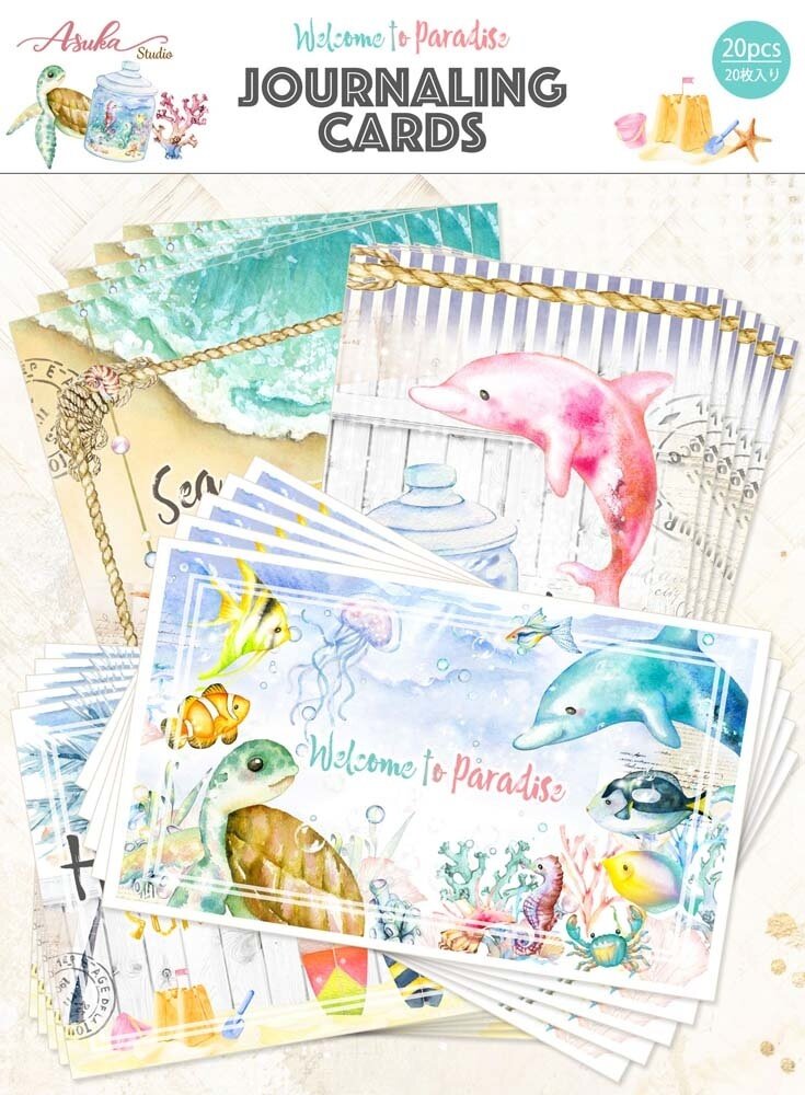 Memory Place Welcome to Paradise Journaling Cards (MP-60628) (OUTLET) Memory Place Welcome to Paradise Journaling Cards (MP-60628) (OUTLET)