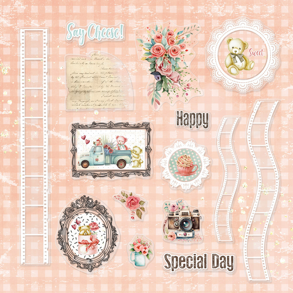 Memory Place Beary Sweet Clear Ephemera (MP-61224) (OUTLET) Memory Place Beary Sweet Clear Ephemera (MP-61224) (OUTLET)