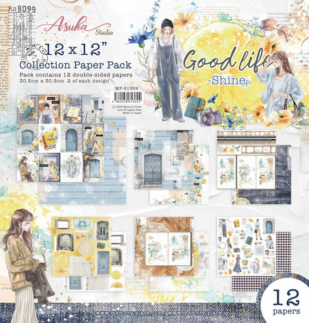 Memory Place Good Life Shine 12x12 Inch Paper Pack (MP-61369) (OUTLET)