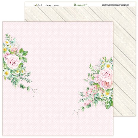 LemonCraft Happiness 12x12 Inch Paper Pad (LEM-HAPPI-01) (OUTLET) LemonCraft Happiness 12x12 Inch Paper Pad (LEM-HAPPI-01) (OUTLET)