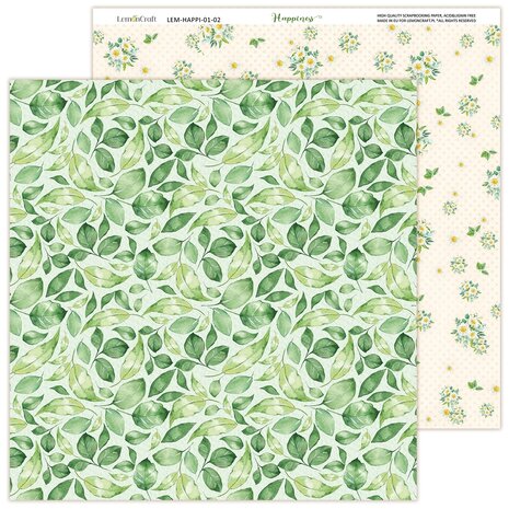 LemonCraft Happiness 12x12 Inch Paper Pad (LEM-HAPPI-01) (OUTLET) LemonCraft Happiness 12x12 Inch Paper Pad (LEM-HAPPI-01) (OUTLET)