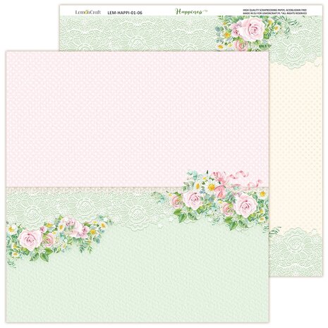 LemonCraft Happiness 12x12 Inch Paper Pad (LEM-HAPPI-01) (OUTLET) LemonCraft Happiness 12x12 Inch Paper Pad (LEM-HAPPI-01) (OUTLET)