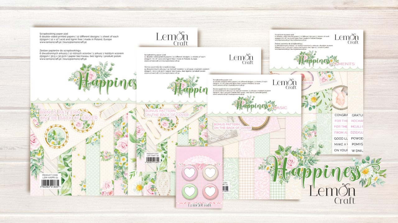 LemonCraft Happiness 12x12 Inch Paper Pad (LEM-HAPPI-01) (OUTLET) LemonCraft Happiness 12x12 Inch Paper Pad (LEM-HAPPI-01) (OUTLET)
