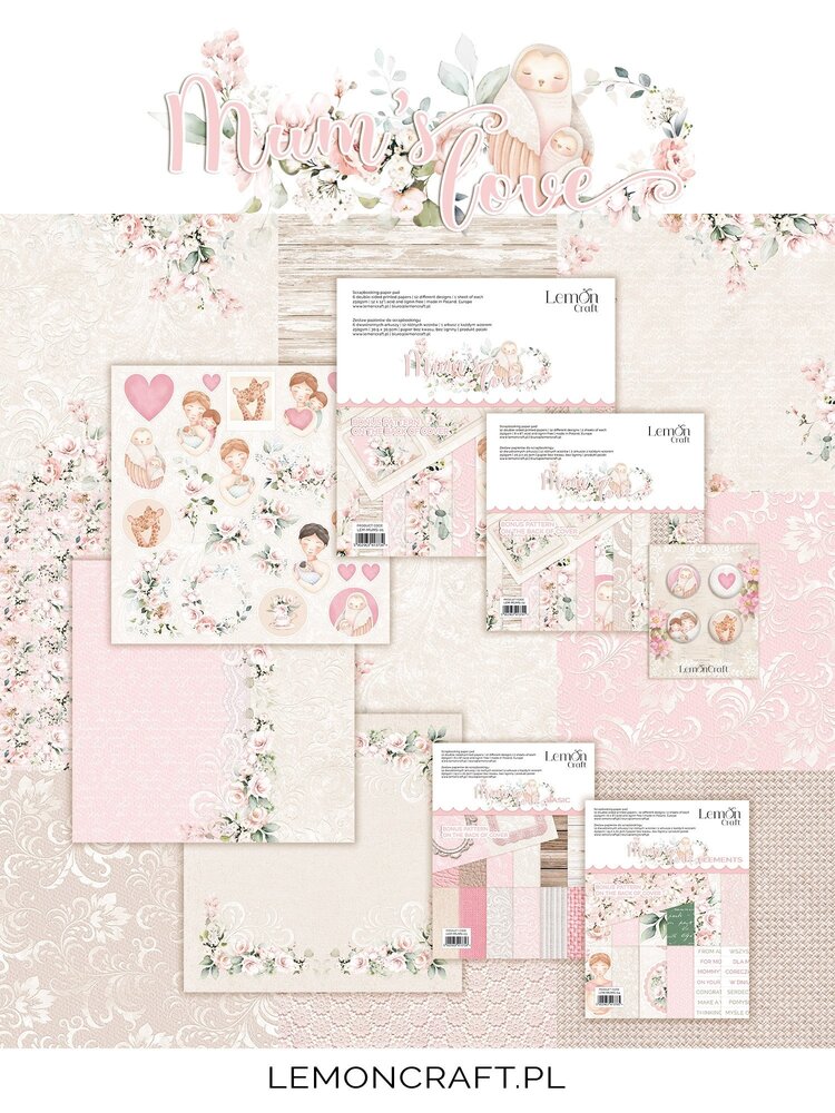 LemonCraft Mums' Love Basic 6x8 Inch Paper Pad (LEM-MUMS-03) (OUTLET)