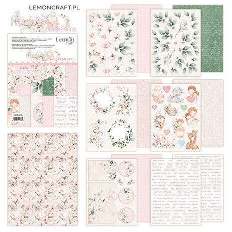 LemonCraft Mums' Love Elements 6x8 Inch Paper Pad (LEM-MUMS-04) (OUTLET)